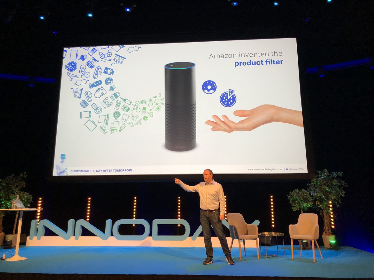 <a href="/StevenVBe/">Steven Van Belleghem</a> will your brand/service make it through the automated filter?  #innoday19