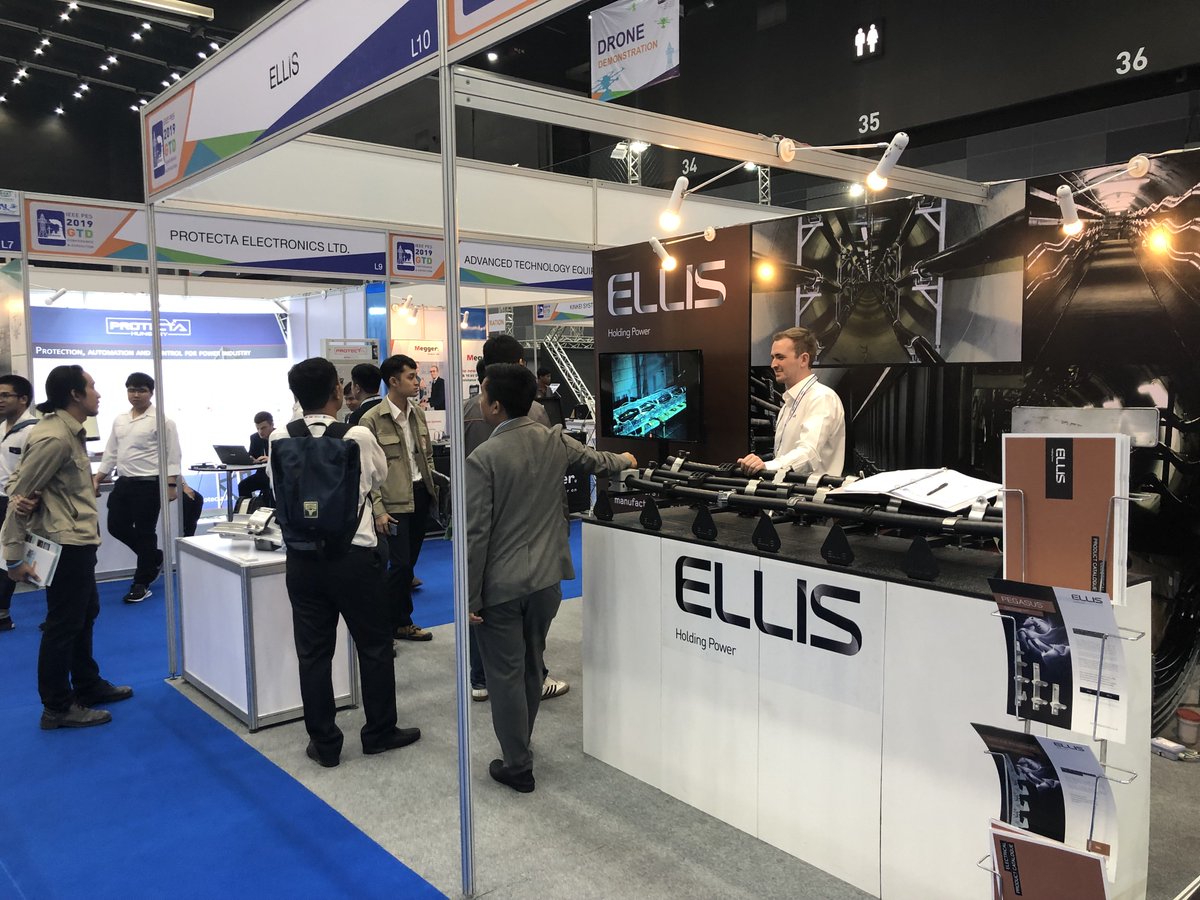 EllisPatents's tweet photo. This week we are at @PES_Thailand head over to stand L10 to speak to the #holdingpower team about all things cable cleats! https://t.co/uUCx6sDBej