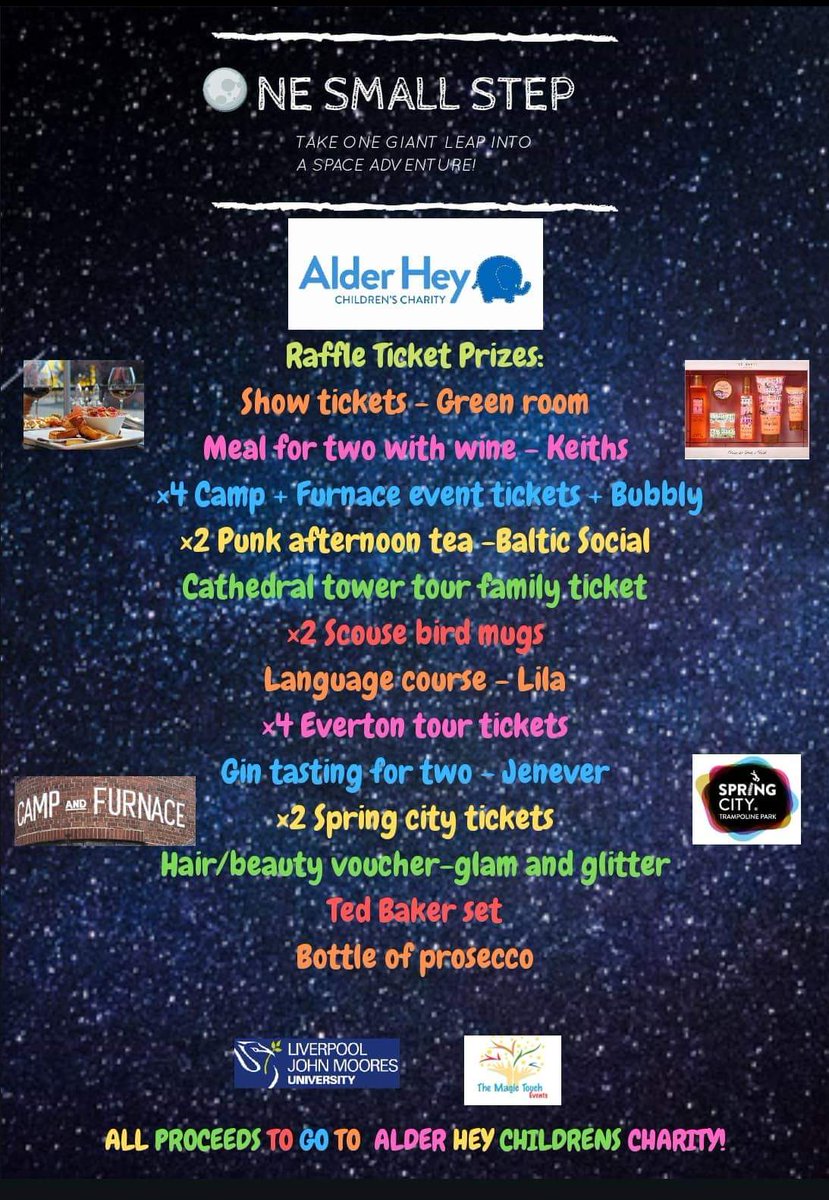 We have an amazing raffle to keep the adults entertained too!