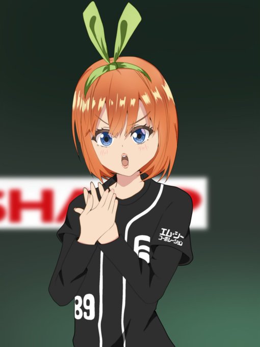 さくあもちさんがTwitterに投稿した中野四葉(五等分の花嫁)のイラスト。