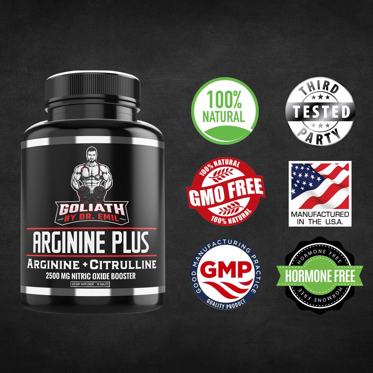 EmilNutrition's tweet photo. Exciting news, our newest Nitric Oxide Booster Arginine Plus with Citrulline is now available on Amazon! Get yours today: https://t.co/pAvpQYUO2u https://t.co/YCV7JfJcMD
