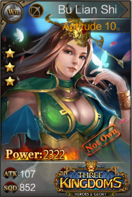 TK_HnG's tweet photo. 📍Hero's info #18 – Bu Lian Shi

Also known as Empress Bu, she was a concubine of Sun Quan, the founding emperor of Eastern Wu. Sun Quan favored her the most because she was very accepting towards his other wives.

#threekingdoms #BuLianShi #waifu #empress #strategy #mobilegame https://t.co/b1jPxxu4pB