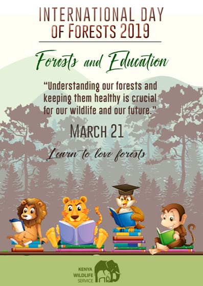 KWSKenya's tweet photo. Forests are part of our lives in more ways than we can count. Not only are they home to bird and wildlife, forests give us medicine, water, fresh air etc. Today, we are proud to partner with the @KEForestService in celebrating #InternationalDayOfForests https://t.co/D6tSX7gFHp