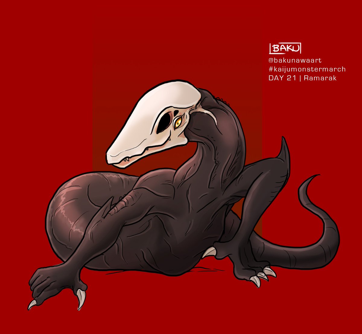 Bakunawaart's tweet photo. Kaiju Monster March | Day 21 - Ramarak
If a skullcrawler combines with Kamata-kun, does that make them the perfect being?
#kaijumonstermarch #monstermarch #kingkong #skullisland #skullcrawler #ramarak https://t.co/sbIvzZFZVL