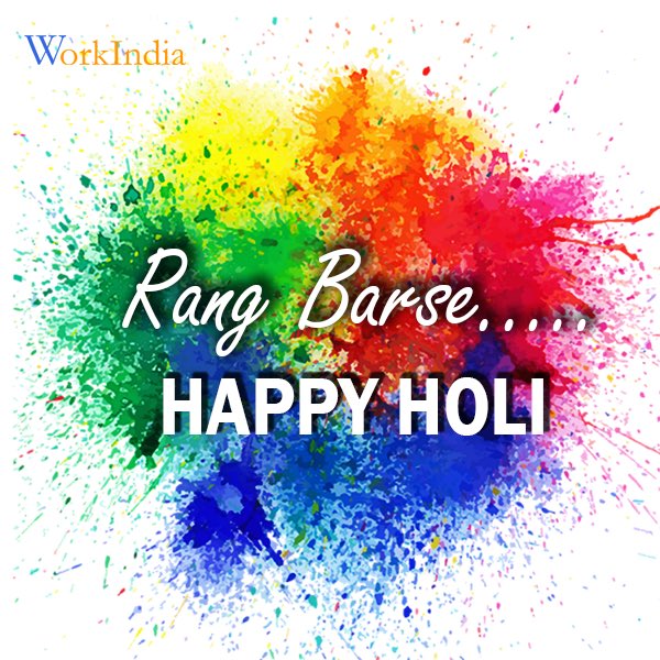 workindiajobs's tweet photo. Spread the colors of love and happiness!!
This holi pledge to keep the animals safe. #BeHuman
WorkIndia wishes a very Happy Holi to you and your loved ones.
Download the WorkIndia app- https://t.co/4Hskerfe6S
#WorkIndiaJobs #FreeJobSearchApp #PlayStore #HappyHoli2019 https://t.co/Z3thbJ6Avr