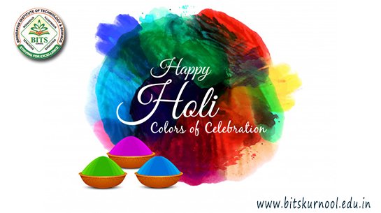 BITS_Kurnool's tweet photo. Wishing You A Colorful Day A Colorful Life.
Color Your Mind With Positivism &amp; Happiness Happy Holi Festival.
#HappyHoli #HappyHoliWishes #HoliFestival #UnionOfHearts #ColorsOfHappiness #HoliCelebrations https://t.co/eDKsAOHdvj