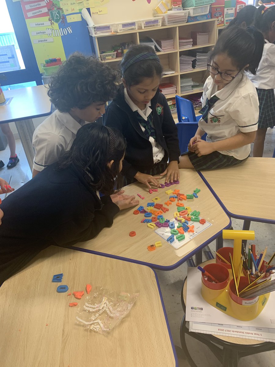 JPS_Year3's tweet photo. Who needs paper for spellings! We are racing ahead to spell out our visual words! #jps_3D #jps_year3 #jps_english https://t.co/XzIhkD5HV5