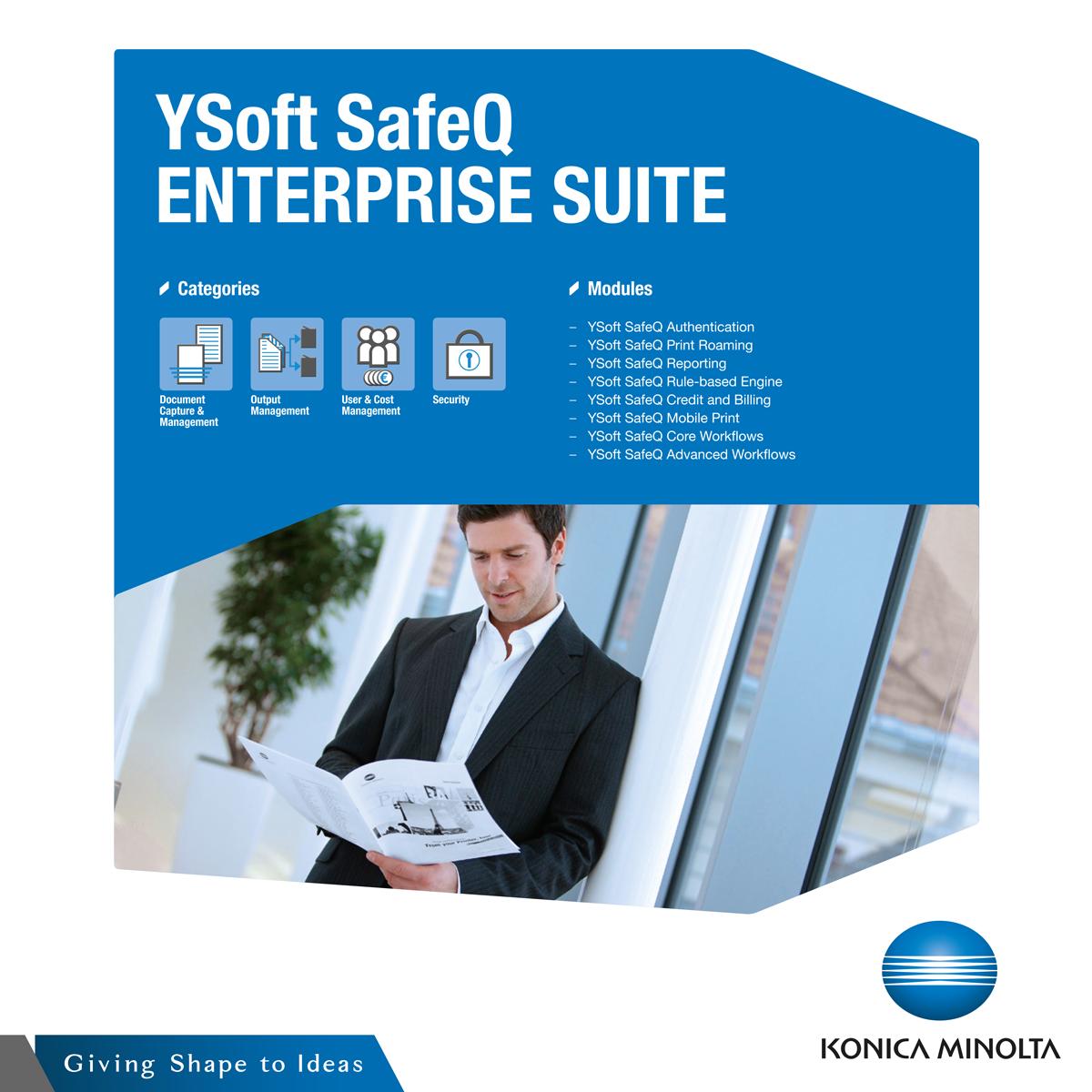 KonicaMinoltaME's tweet photo. The YSoft SafeQ platform is a print management and document capture solution designed to effectively manage and reduce print services costs, to create more efficient digital workflow processes,
and to increase document security.
#digitalworkflow #workflowprocesses https://t.co/WmzKCy6csx
