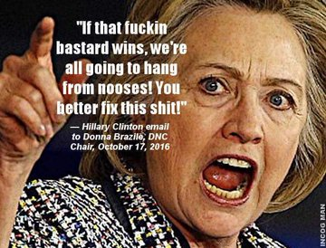 LairdMWilcox's tweet photo. I wonder what she was thinking of when she said this?  Could have been her own #COLLUSION_WITH_RUSSIA; he betrayal of the #UNITED_STATES in her Emails; the many crimes facilitated through the #CLINTON_FOUNDATION, or all of them.  Had to be something, you think? https://t.co/uG7UUBHnF3