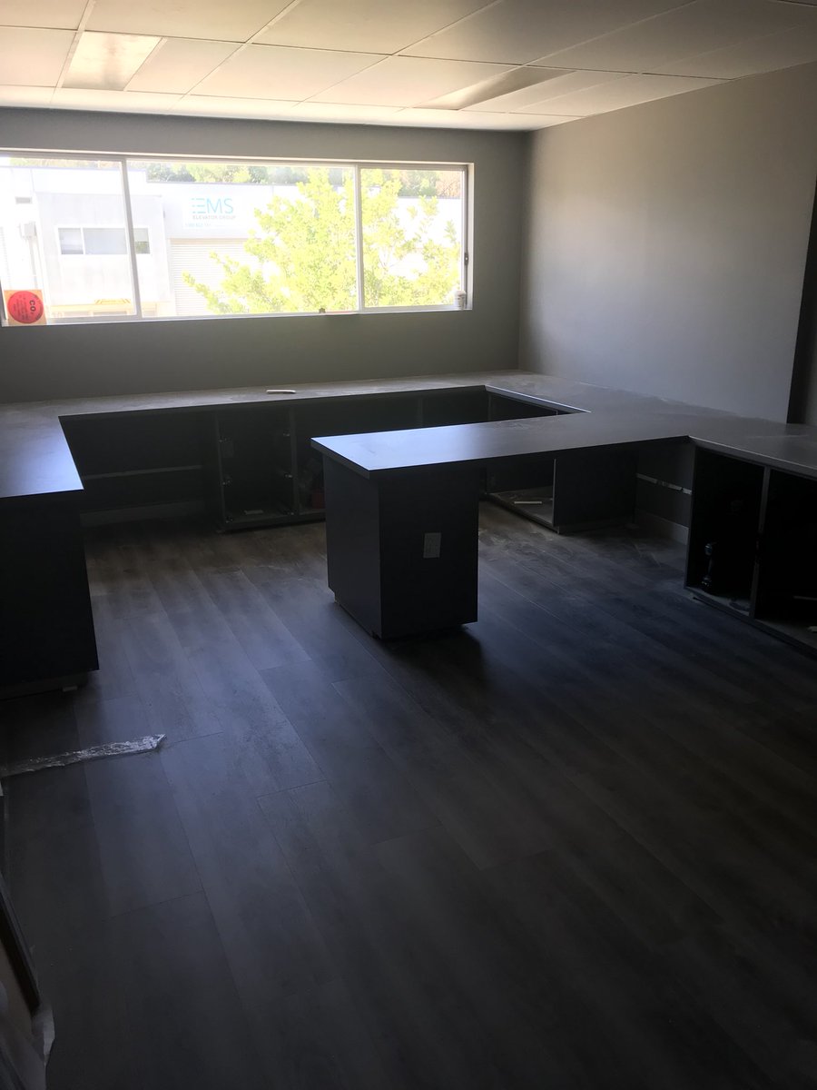 Exiting new space coming along nicely, thanks to #signaturefloors for supplying vinyl flooring!!