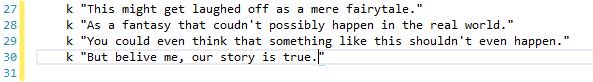 SaagaStudio's tweet photo. > what is this? what is this? a sneak peek on our current project's script!
#visualnovel #gamedev #indiegame #indiedev #videogame https://t.co/QFZynDhGjO