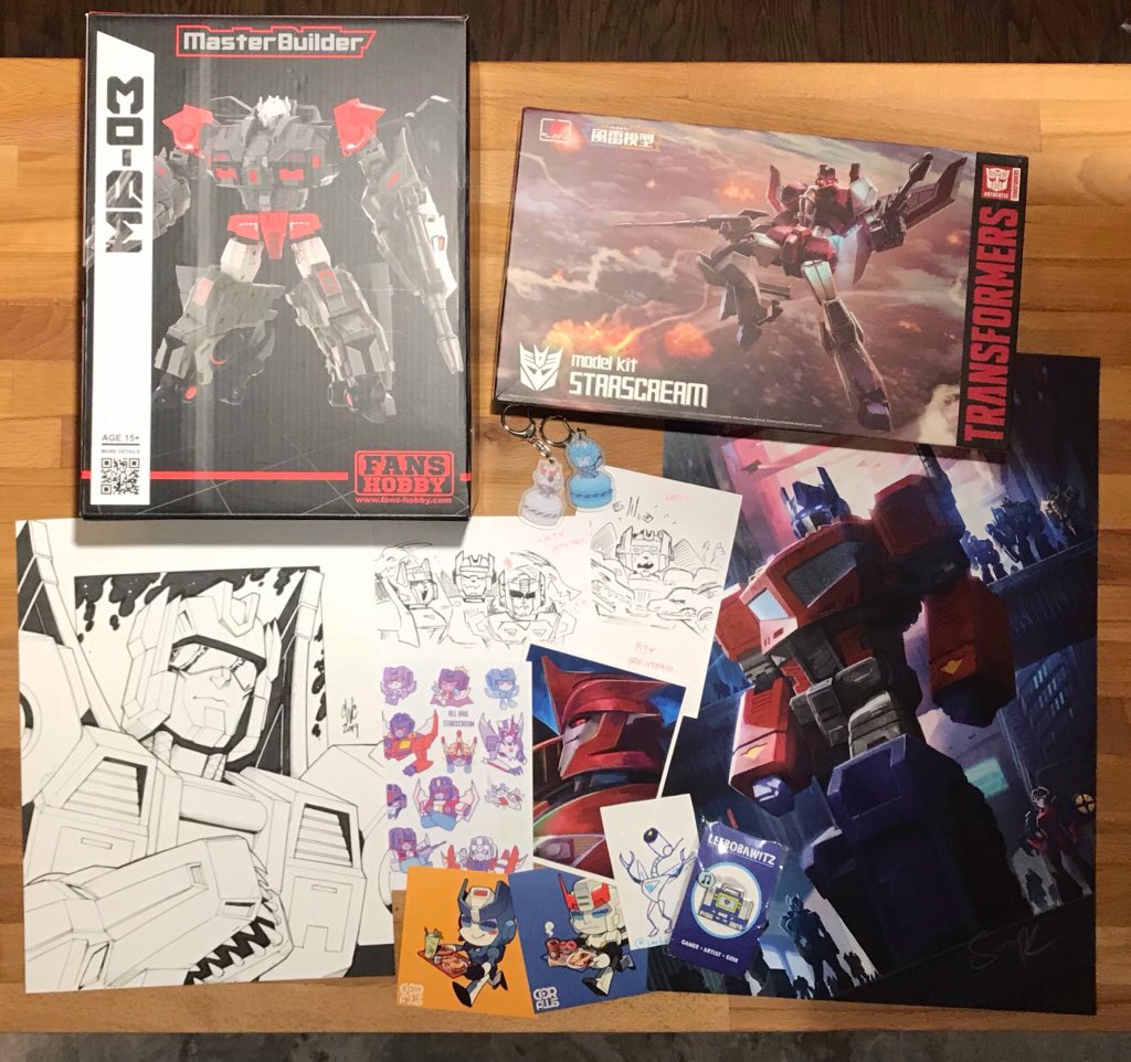makeshiftmoth's tweet image. Late to the party, but here’s most of the TFcon haul