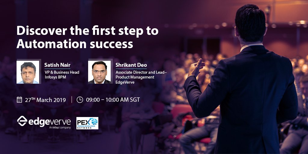 edge_verve's tweet photo. Join the webinar to know how Process Discovery can prove to be a game changer for #Automation. Register here: https://t.co/EoVSume14b
#DiscoverAutomationSuccess #AI #RPA https://t.co/MLAb2J4yQF