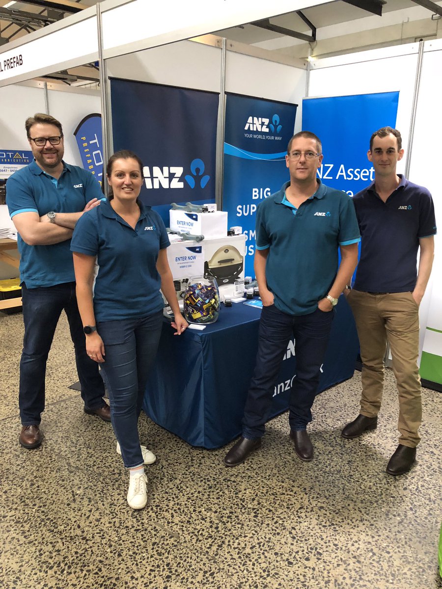 Team ANZ Hobart all set to go for the 2019 Clenett’s Mitre 10 Building &amp; Innovation Expo 🛠 #ANZ_AU #buildingandinnovationexpo #Hobart #Community