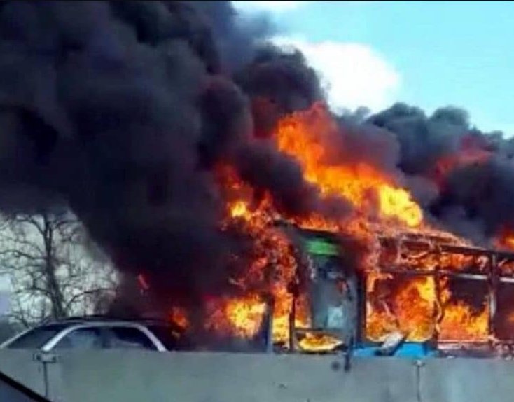 KindexNews's tweet photo. A bus driver of Senegalese descent hijacked his own vehicle and set it on fire in Italy, more than 50 children, were on board.

The driver said he was acting in revenge for the migrants, many of them African, who have drowned in recent years while trying to reach Europe 4rm Libya https://t.co/G56a6boEYB