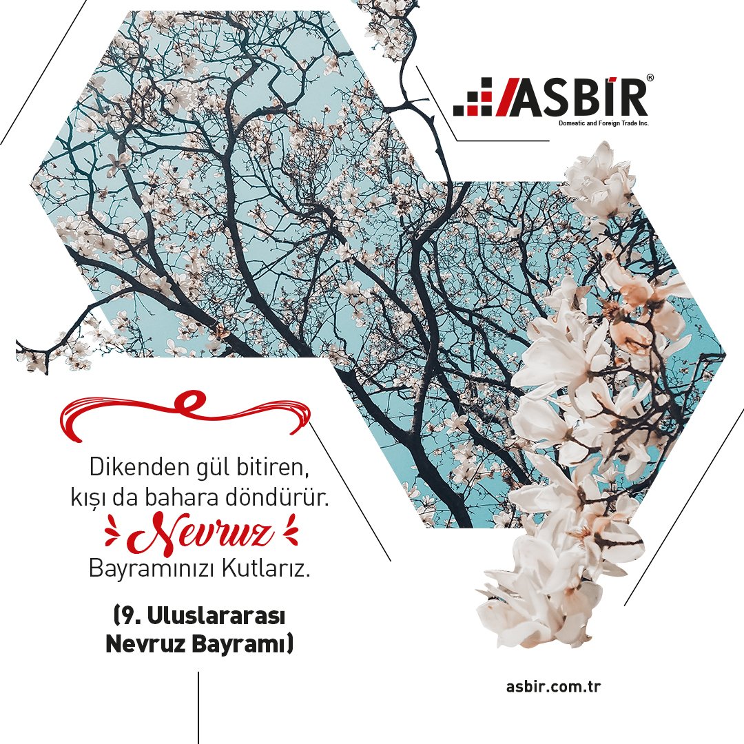 AsbirGroup's tweet photo. Dikenden gül bitiren, kışı da bahara döndürür. Nevruz Bayramınızı Kutlarız. 
#AsbirDomesticAndForeignTradeInc
#UluslararasıNevruzBayramı
#irrigation #riego #irrigacion 
#орошение #irrigazione 
#irrigacao #navodnjavanje #irigatii https://t.co/umT9uMomHd