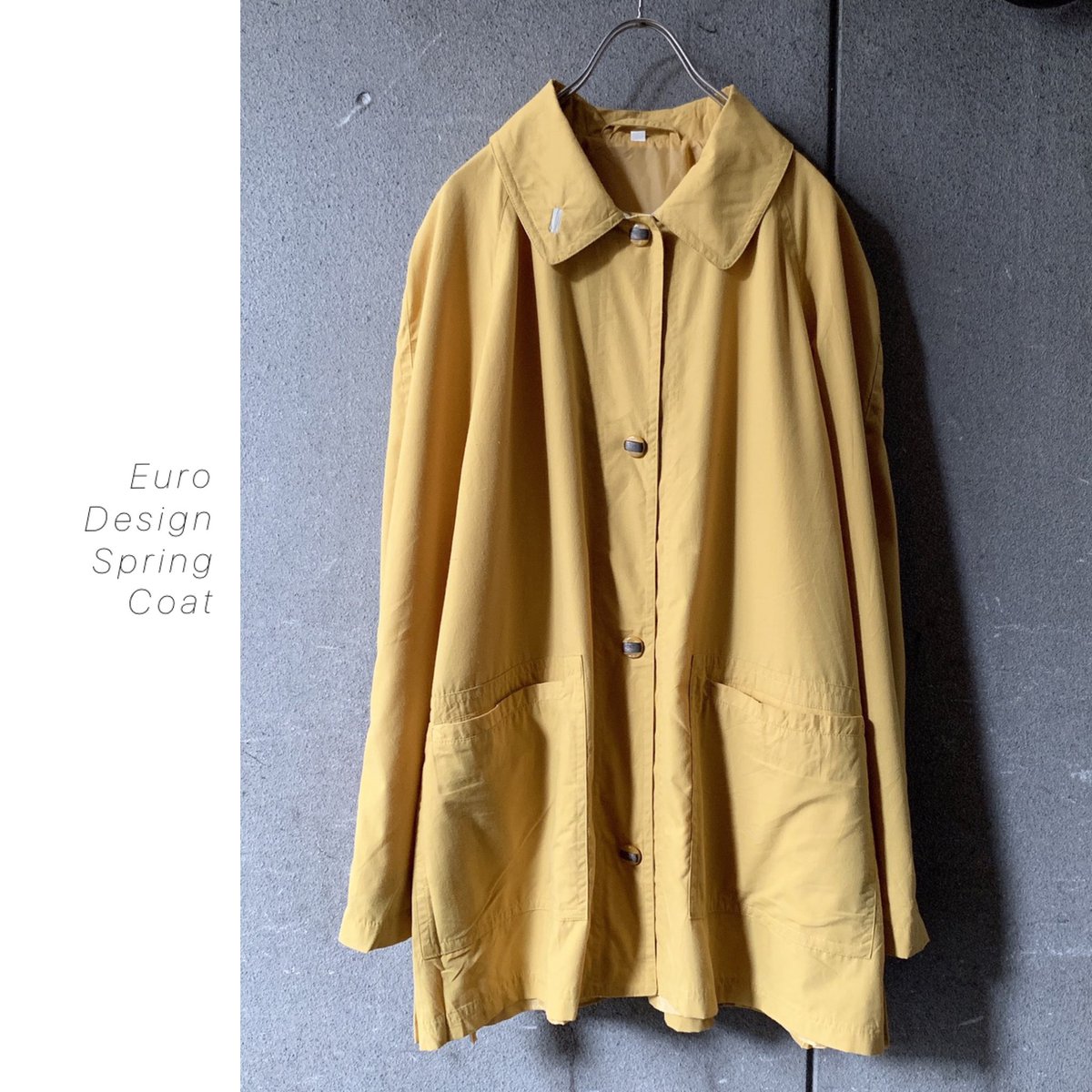 taffee_shop's tweet photo. #europe
#halfcoat
#springcoat 入荷☆
ライトイエローが春っぽい
Euroハーフコート♫
カジュアルコーデとも相性良さそう◎
#Taffee #宮崎 #古着 #ユーロ古着 #ハーフコート #スプリングコート #古着mix https://t.co/04V1smhJlp