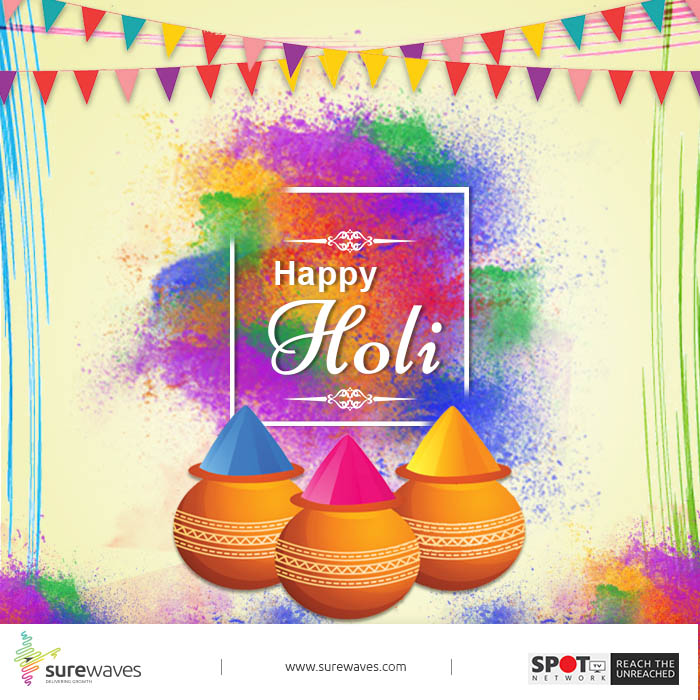 SureWaves's tweet photo. Hope your life is filled with all the colors of love and happiness today and always. #HappyHoli https://t.co/mJeY71t2cu