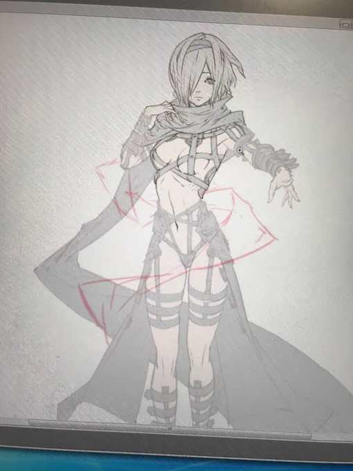 そう言えばヴァルキリーアナトミアのペッポさん最初前全開でえちちやから隠して!言われたのでマフラーでクルクルっとしました。 