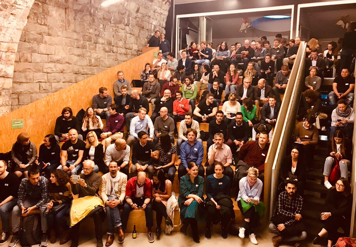 impacthubzurich's tweet photo. Full house at yesterday's event "Startup Funding in Zurich: How to Raise Money for Your Idea", with @entrprnrialist (Head of Venturing, #RicoLab), @nicolasburer (Managing Director, @dgt_switzerland), & @MatejaKra (Serial Entrepreneur / Project Lead, @ETH / Swiss Smart Farming). https://t.co/1jrNBomf7z