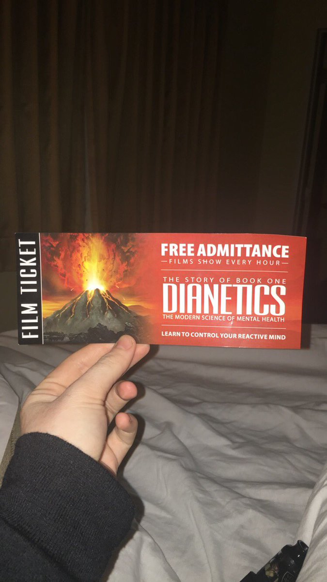 jennrosetaylor's tweet photo. @KendallRaeOnYT got given this today in Hollywood by some members of the #churchofscientology. In case anyone is wondering what their marketing material says. 🔥 https://t.co/TdSXfqDEYg
