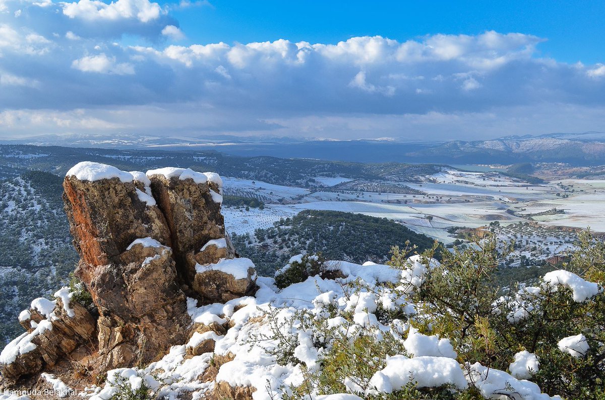 and.. from the vibrant festive Kef to its #countryside saying goodbye to Winter, a #snowy wander shared with you by Hamouda Belakhal, western #Tunisia
