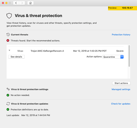 MsftSecIntel's tweet photo. Announcing Microsoft Defender ATP for Mac, extending our endpoint protection platform support for additional operating systems, in limited preview: a new user interface on Mac clients and reporting for Mac devices on the Microsoft Defender ATP portal https://t.co/gJUylfDdZF https://t.co/mOcomw7YF8