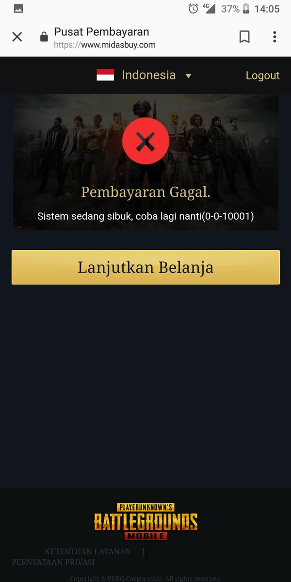 RizerF's tweet photo. @codashopID min, ane kok ga bisa beli uc pake gopay ya? https://t.co/hlRSSZksAt