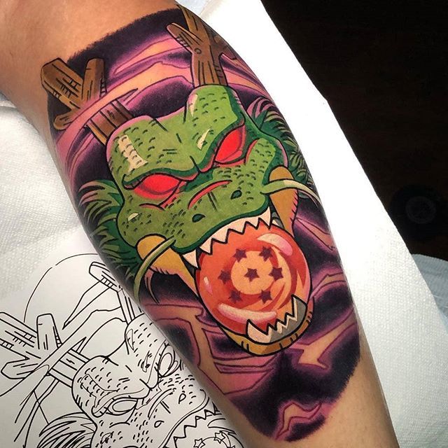Images 00eeda154d New Style San Francisco Arm Shenron Dragon Ball Tattoo dernière