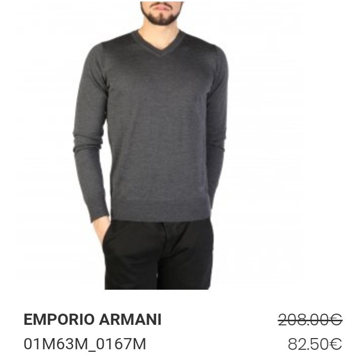 magliette armani uomo scontate