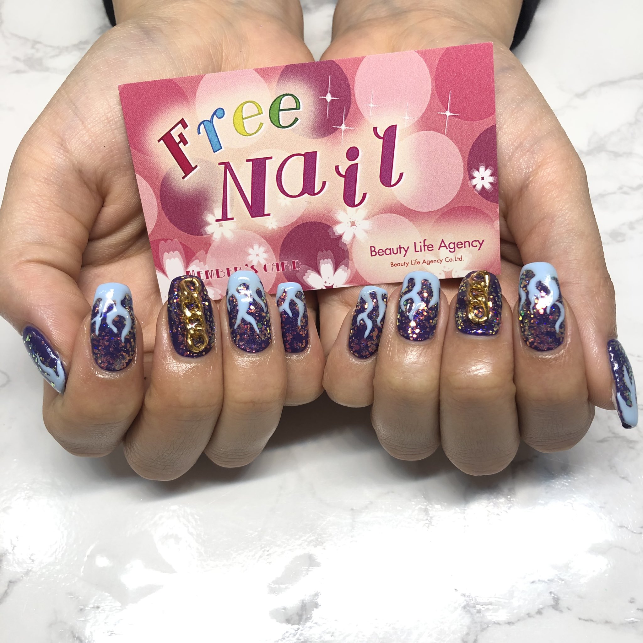 フリーネイル 炎ネイル グリッターネイル チェーンネイル T Co R3raj09owy Twitter