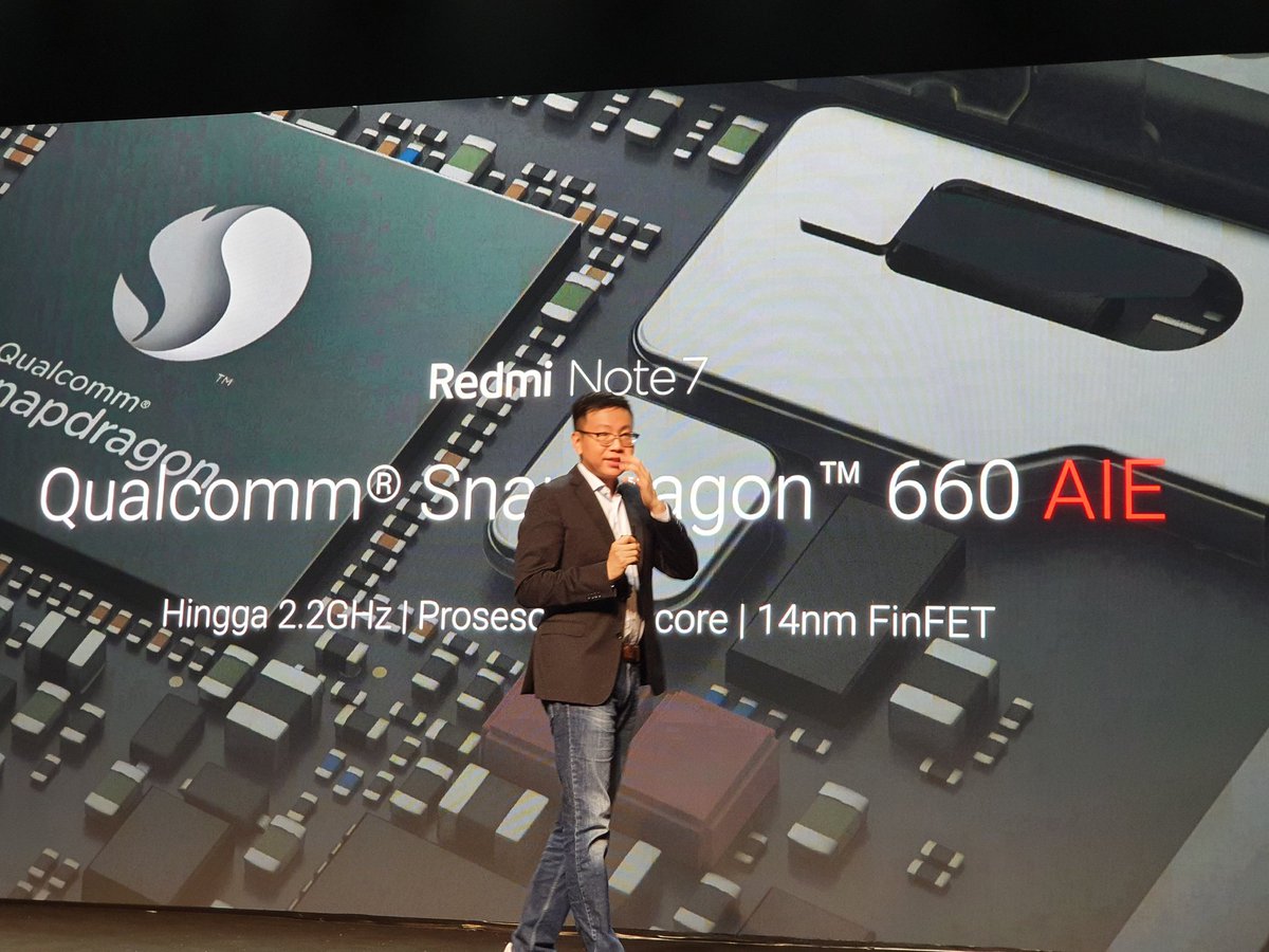 gadtorade's tweet image. #RedmiNote7 menggunakan prosesor Qualcomm #Snapdragon660 AIE