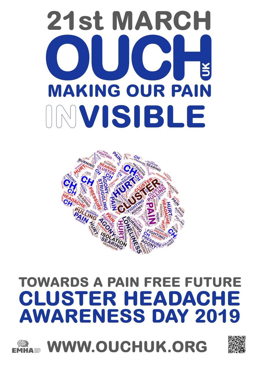 AfterEight30's tweet photo. Today is the day. Please retweet. #clusterheadaches #ouch_uk #raiseawareness https://t.co/OoFZlOCgFw