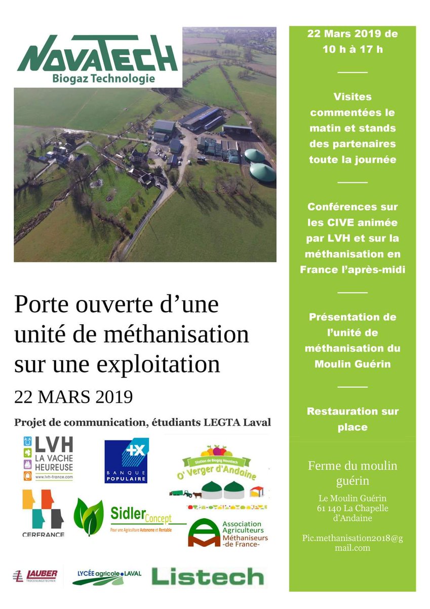 lavacheheureuse's tweet photo. Demain vendredi 22 mars, porte ouverte Methanisation dans l'orne !
Au programme : Construction, rations, sol vivant, fertilisation et fertilité, intercultures, bilan carbone... 
Venez nombreux ! https://t.co/4vY37uLQph