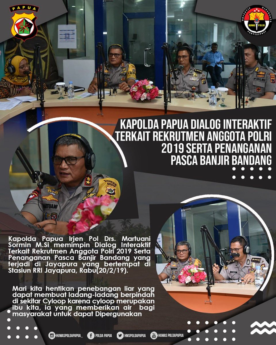 HmsPoldaPapua's tweet photo. #savesentani #prayforsentanijayapura #prayforsentani #Poldapapua #thebestpol #Polripromoter #PolriJaya #PolriHumanis #Divisihumaspolri #biromultimedia #Papuankri #Papuacintadamai https://t.co/cN4NOHRc42