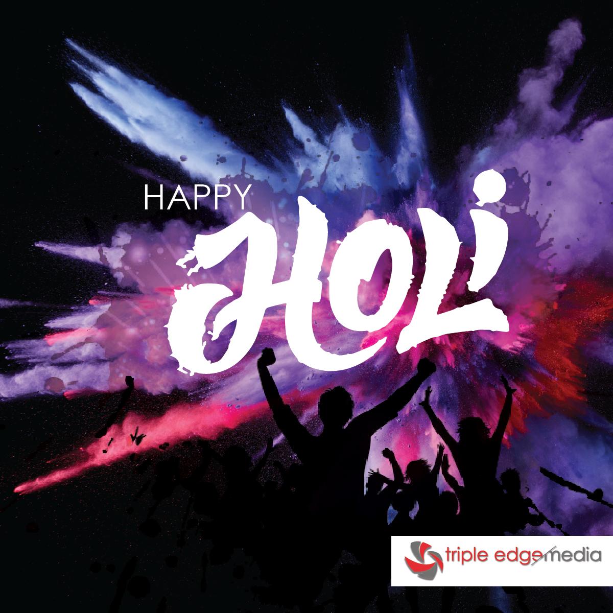 TripleEdgeMedia's tweet photo. May the colorful festival of Holi bring you good luck and prosperity in life. Have a happy Holi #HappyHoli #HappyHoli2019 https://t.co/QdvFYn3ixd