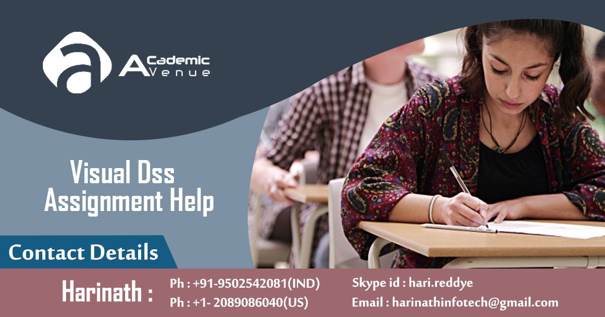 academic_avenue's tweet image. j.mp/2IlqfwJ
#AcademicAvenue provides #VisualDSSAssignmentHelp. Our Assignment help tutors are experts in giving you best assignment solutions, and help you in getting good grades.
#ProfessionalAssignmentWritingServiceHelp
#BestOnlineAssignmentWritingServiceForStudents