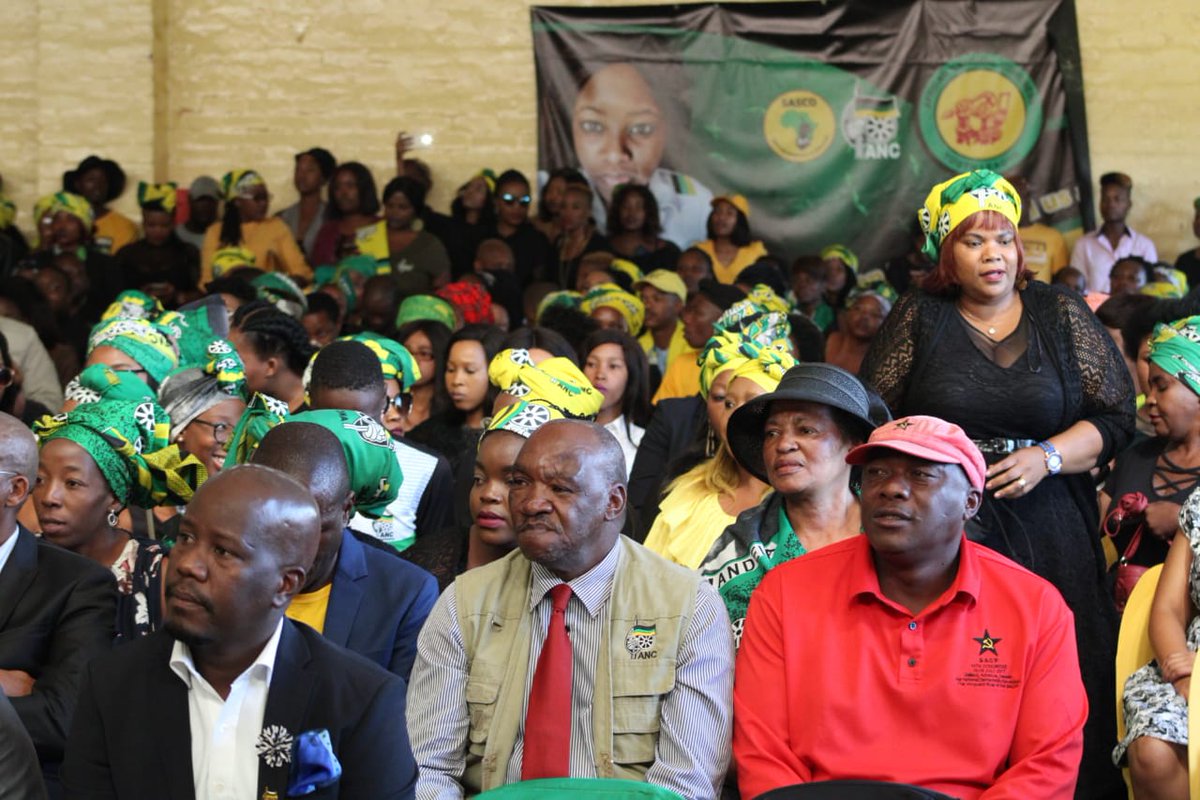 ANCJHB's tweet photo. Comrades have packed up Doornkop hall in Snake park, to pay their final respects #FatsoFuneral #RipFatso https://t.co/aXwyGEeazL