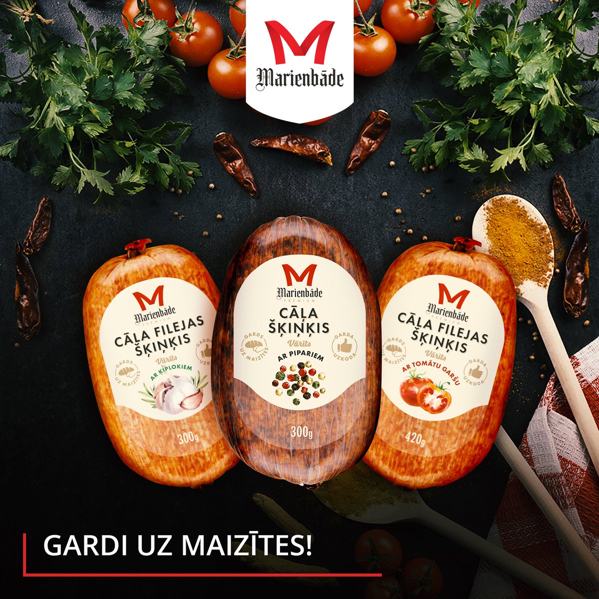marienbade's tweet photo. Īpaši gardām un sātīgām sviestmaizītēm esam sarūpējuši cāļa šķiņķi ar pipariem un cāļa filejas šķiņķi ar ķiploku un tomātu garšu. Nogaršo! 🥪 🍴 https://t.co/7LsUf3e9Eg