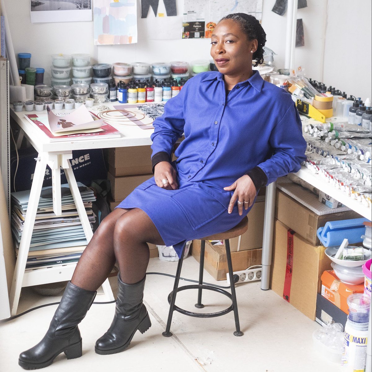 FlandersArts's tweet photo. Visual artist Otobong Nkanga will present work at the main show May You Live in Interesting Times of the 58th Venice Biennale. https://t.co/siLBs0KXuU https://t.co/E4zhHKImZb
