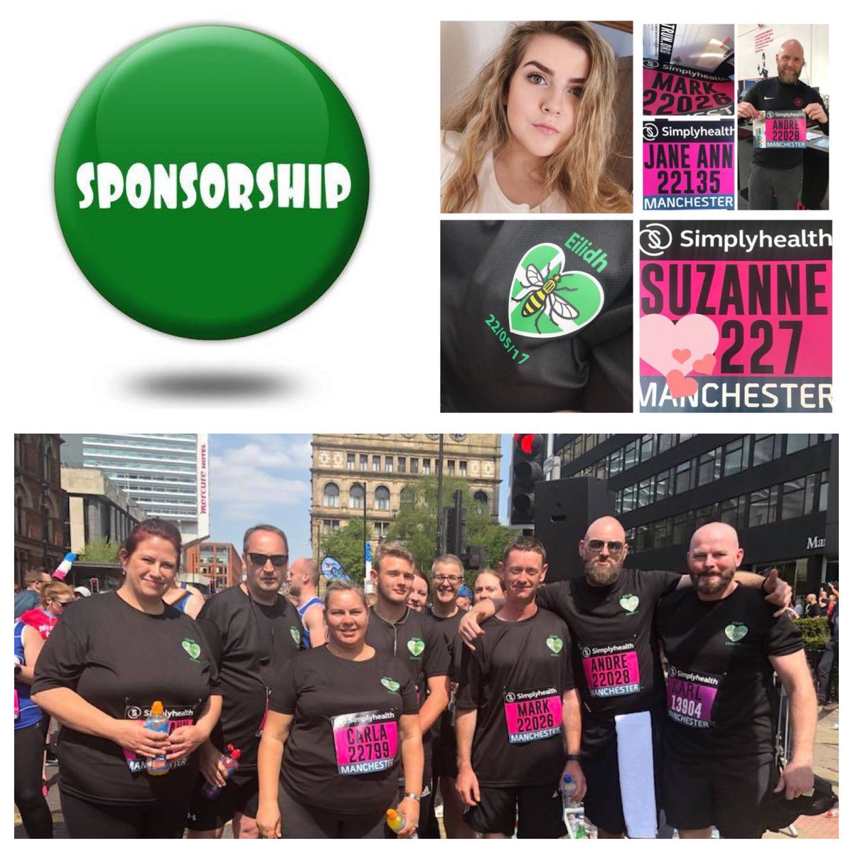 Snowwhitebarra's tweet photo. We are still on the lookout for company sponsors #Manchester for #TeamEilidh running team. We need your support please. Get in touch! #manchesterarenaangels #manchesterbee @ILoveMCR https://t.co/cjALIYG5JC
