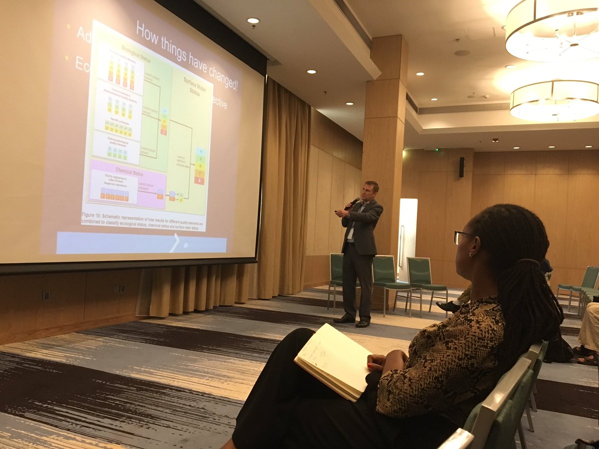 pakayezu's tweet photo. How things have changed since 1992? “Chemistry was the King” in the past, and now “Ecology is the King” - talking about water quality indicators #IWRMconference @eliottaylor66 @Water4GrowthRW https://t.co/i3QpNurnzV