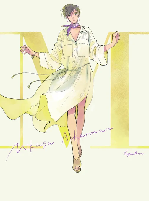 進撃の春服提案②
ミカサ 