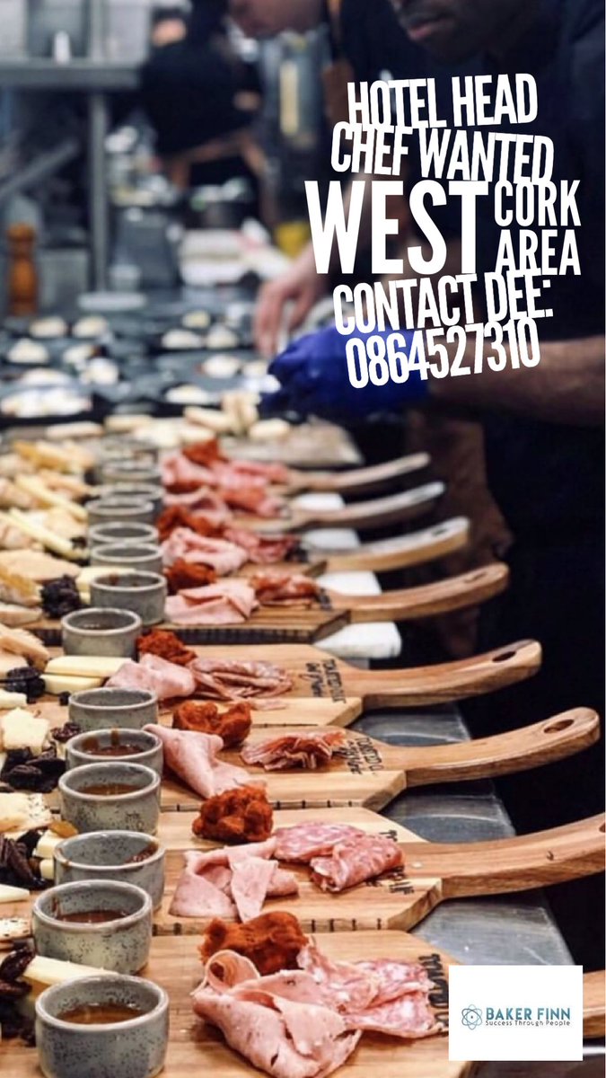 deedelany1's tweet photo. Amazing opportunity for a Head Chef to work in a West Cork Hotel, DM me for details.
#bakerfinnrecruitment #ChefsTable #chefnetwork #chefcolab #NowHiring #failteireland #bordbia #cit #traleeit #countycork #kerry #Waterford #limerick #hotels #hospitality #jobfairycork https://t.co/gz6rH55POE