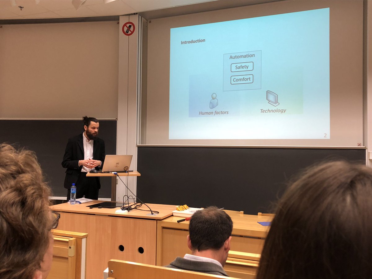 DrAlexEriksson's tweet photo. Excited to be able to join my fellow #HFAuto colleagues phd defence at @chalmersuniv @safercentre on attentional demand in automated driving https://t.co/Y4gLnkzNgp