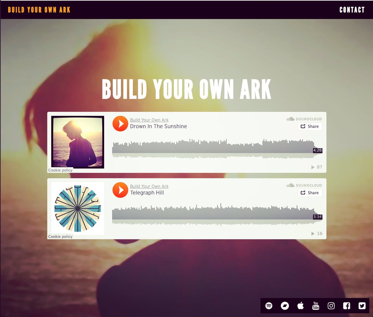 OwnArk's tweet photo. Head over to our website! https://t.co/uucKHKFTvz Listen 👂 to some tunes! Stay for a while 🤜 🤛🏿 #buildyourownark #drowninthesunshine #telegraphhill #newmusic #webdesign #website #webdesignformusic #soundcloud #music https://t.co/HlOmF35e4Q