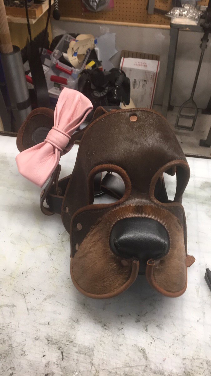 Because this is the only place I can share it without the recipient seeing it. A very special girl Bear is getting a Brown Bear with a pretty pink bow we made for the ear.