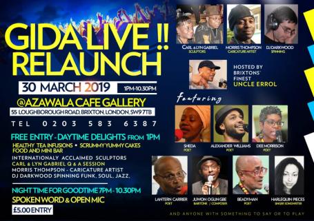 EVENT: <a href="/CollectiveGida/">The Gida Collective</a> have brought back their celebrated monthly spoken word and open mic event, Gida Live.

+ Present this advert and get a Free Herbal Tea (No phone photos accepted)  

Find out more here bit.ly/2Jvy4Ed #ad