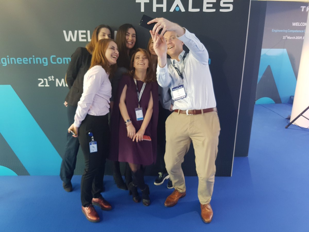 DavidTournadre's tweet photo. Decisive moment. Team getting ready for the inauguration of @Thales Engineering Center in @Bucarest
 #thalesroumania
#BigTech https://t.co/BsGbFguokh