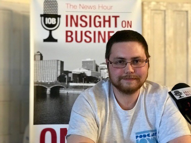 IoB_NewsHour's tweet photo. The founder of Podcast USA which is the parent of @podcast_ia @podcast_nh Stephen Meader talks about #podcasting and the goal: https://t.co/Jo6HiEh4zM https://t.co/2bY706n9Yo